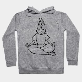 Meditating Bunny Hoodie